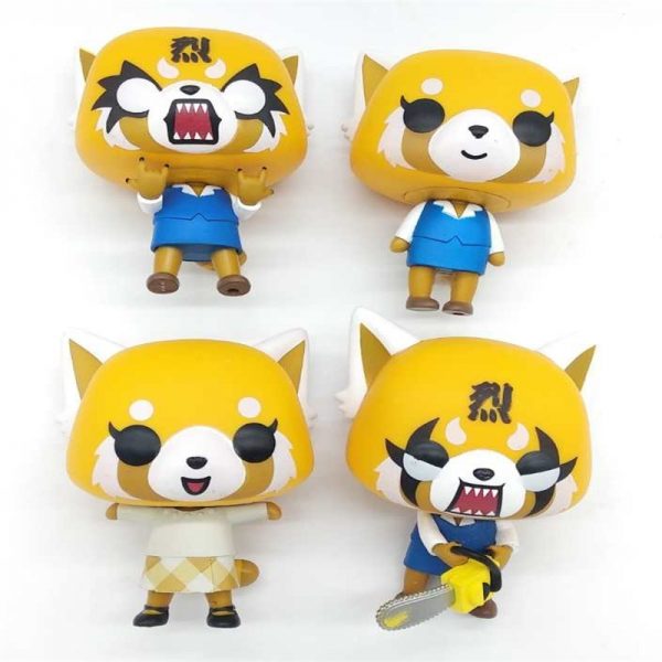 Aggretsuko Rage Chainsaw Date Night reative cartoon figurine Vinyl Action Collectible Model Toy for gift - Aggretsuko Merch