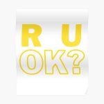 R U OK? Poster RB2204product Offical Aggretsuko Merch