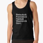 aggretsuko line up Tank Top RB2204product Offical Aggretsuko Merch