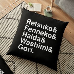 aggretsuko line up Floor Pillow RB2204product Offical Aggretsuko Merch