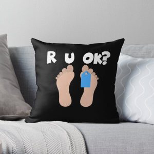 Are you ok are you ok gift Throw Pillow RB2204product Offical Aggretsuko Merch