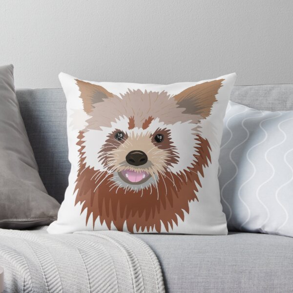 Red panda Throw Pillow RB2204product Offical Aggretsuko Merch
