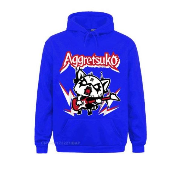 Aggretsuko Rocker Rage Tee Shirt Special Men Sweatshirts Long Sleeve Hoodies Printed On Clothes Happy New 1.jpg 640x640 1 - Aggretsuko Merch