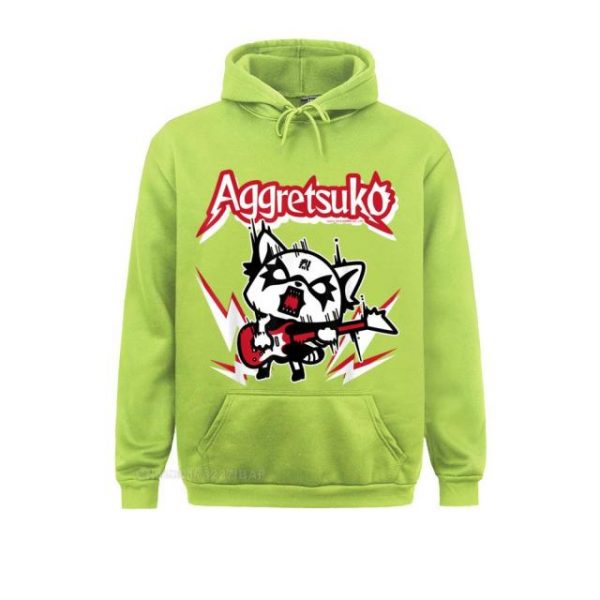 Aggretsuko Rocker Rage Tee Shirt Special Men Sweatshirts Long Sleeve Hoodies Printed On Clothes Happy New 12.jpg 640x640 12 - Aggretsuko Merch