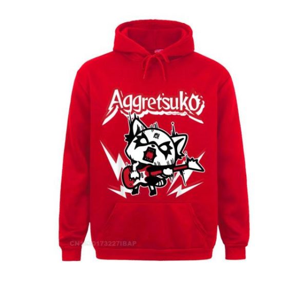 Aggretsuko Rocker Rage Tee Shirt Special Men Sweatshirts Long Sleeve Hoodies Printed On Clothes Happy New 8.jpg 640x640 8 - Aggretsuko Merch