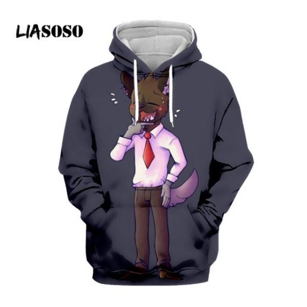 LIASOSO Aggretsuko Game Men s Hoodie 3D Harajuku Fashion Kawaii Streetwear Jogger Sweatshirt Man Hoodies Kids 9.jpg 640x640 9 - Aggretsuko Merch