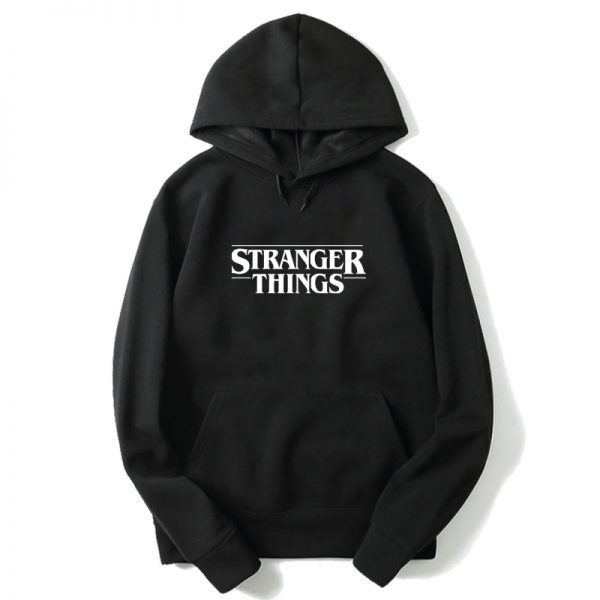 New Stranger Things Series 2D Printed Hoodies Black Strabfer Sweatshirts sudadera stranger thing mujer Men women 3 - Aggretsuko Merch