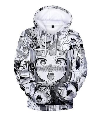 ahegao face best selling 3d hoodies - Aggretsuko Merch