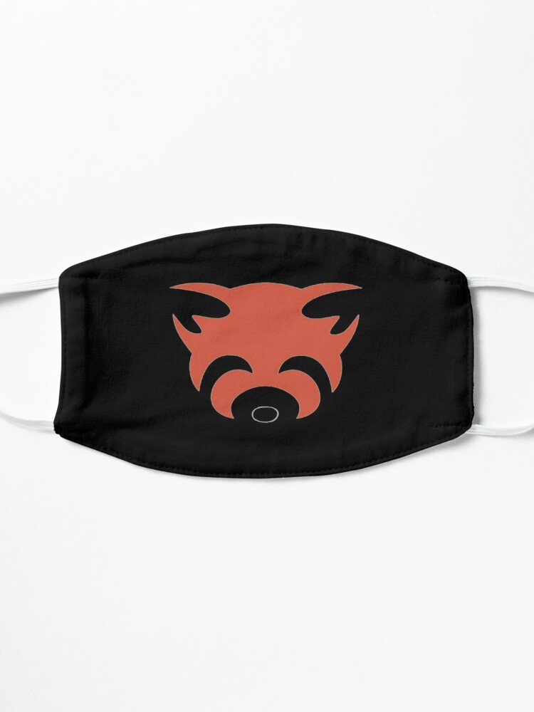 aggretsuko-face-masks-red-panda-black-mask